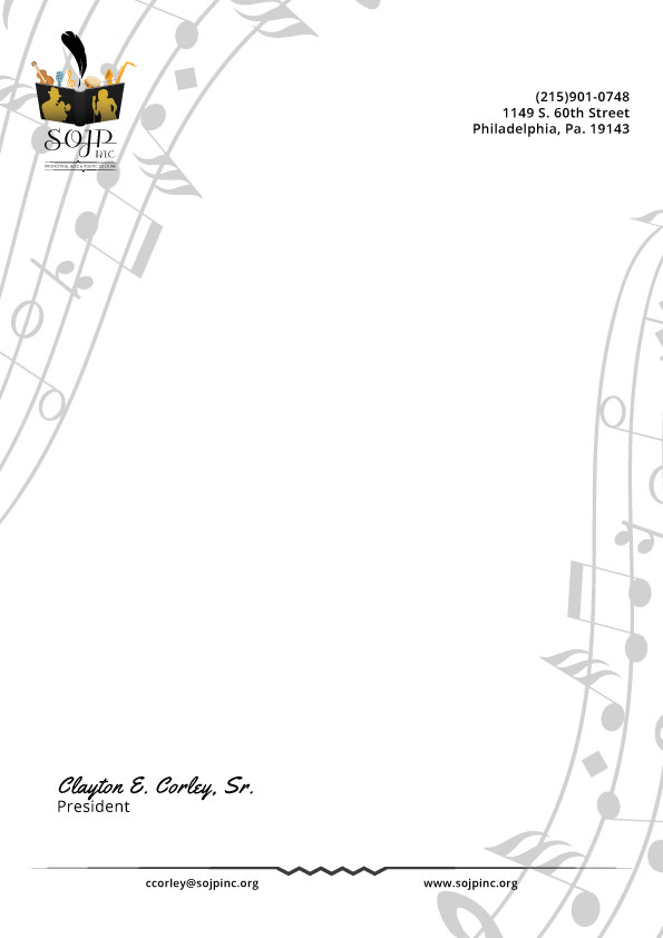 SOJP letterhead design